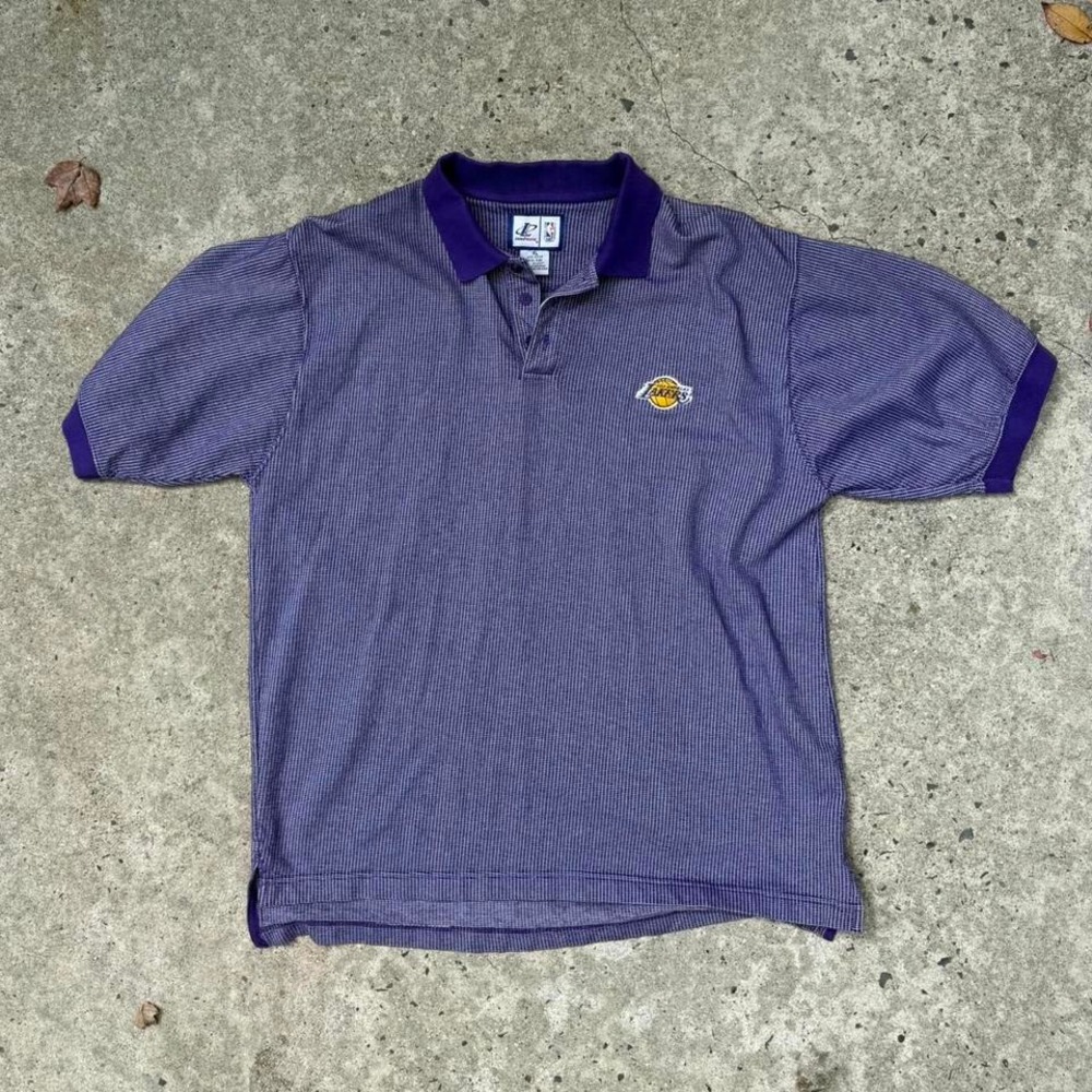 Retro Lakers NBA Polo Vintage Golf‎ Casual